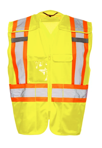 TV15 5 Pt. Tearaway Vest with Zipper - 25/CS