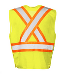 TV15 5 Pt. Tearaway Vest with Zipper - 25/CS