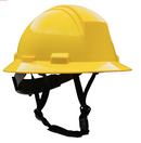 Kilamanjaro - Type II Full Brim Safety Helmet with HDPE Shell, 4-Point Textile Suspension, Wheel Ratchet Adjustment and 4-Point Chinstrap - 12/CS