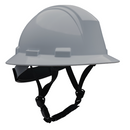 Kilamanjaro - Type II Full Brim Safety Helmet with HDPE Shell, 4-Point Textile Suspension, Wheel Ratchet Adjustment and 4-Point Chinstrap - 12/CS