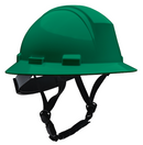 Kilamanjaro - Type II Full Brim Safety Helmet with HDPE Shell, 4-Point Textile Suspension, Wheel Ratchet Adjustment and 4-Point Chinstrap - 12/CS