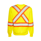 Hi-Vis Crewneck Sweatshirt, 4" Refl. Tape - Yellow - Wasip