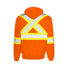 Hi-Vis Hoodie w/ Detachable Hood, 4" Refl. Tape - Orange - Wasip