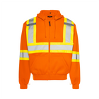 Hi-Vis Hoodie w/ Detachable Hood, 4" Refl. Tape - Orange - Wasip
