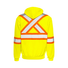 Hi-Vis Hoodie w/ Detachable Hood, 4" Refl. Tape - Yellow - Wasip