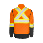 Hi-Vis Quilted Freezer Jacket, 4" Refl. Tape - Orange - Wasip