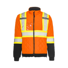 Hi-Vis Quilted Freezer Jacket, 4" Refl. Tape - Orange - Wasip
