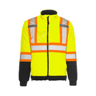Hi-Vis Quilted Freezer Jacket, 4" Refl. Tape - Yellow - Wasip