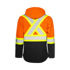 Soft Shell Jacket w/ Detachable Hood, 4" Refl. Tape - Orange - Wasip