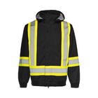 Hi-Vis 3-in-1 Winter Traffic Jacket, 4" Refl. Tape - Black - Wasip