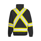 Hi Vis 6-In-1 Winter Traffic Jacket, 4″ Refl. Tape - Black - Wasip