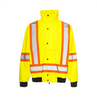Hi Vis 6-In-1 Winter Traffic Jacket, 4″ Refl. Tape - Yellow - Wasip
