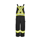 Winter Traffic Overalls, 4" Refl. Tape - Black - Wasip