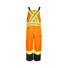 Winter Traffic Overalls, 4" Refl. Tape - Orange/Black - Wasip