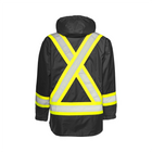 Hi-Vis 6-in-1 Winter Traffic Parka, 4" Refl. Tape - Black - Wasip