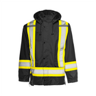 Hi-Vis 6-in-1 Winter Traffic Parka, 4" Refl. Tape - Black - Wasip