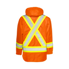 Hi-Vis 6-in-1 Winter Traffic Parka, 4" Refl. Tape - Orange/Orange - Wasip
