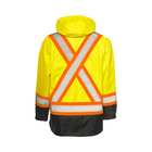 Hi-Vis 6-in-1 Winter Traffic Parka, 4" Refl. Tape - Yellow/Black - Wasip