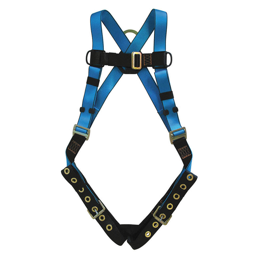 TRACTEL Harness, Full-Body Versafit/CSA Z259.10-12/Back/Side D-Ring, Blue/Black, 2XL, PL/AL