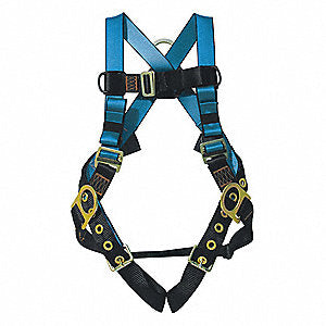 TRACTEL Versafit Fall Protection Harness, Universal, Polyester Webbing, D-Ring, 386 lb