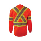 Coolworks • Long Sleeve T-Shirt w/ Sleeve, 4″ Tape - Orange - Wasip