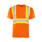 Hi-Vis Polyester T-Shirt, 4" Refl. Tape - Orange - Wasip