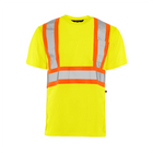 Hi-Vis Polyester T-Shirt, 4" Refl. Tape - Yellow - Wasip
