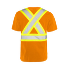 Hi-Vis Cotton T-Shirt, 4" Refl. Tape - Orange - Wasip