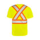 Hi-Vis Cotton T-Shirt, 4" Refl. Tape - Yellow - Wasip