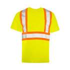 Hi-Vis Cotton T-Shirt, 4" Refl. Tape - Yellow - Wasip