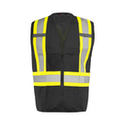 Traffic Vest w/ Zipper - Black - Wasip