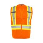 Traffic Vest w/ Zipper - Orange - Wasip