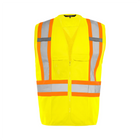 Traffic Vest w/ Zipper - Yellow - Wasip