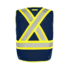 Universal 5 Pt. Tearaway Mesh Traffic Vest - Navy - Wasip
