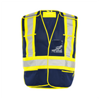 Universal 5 Pt. Tearaway Mesh Traffic Vest - Navy - Wasip