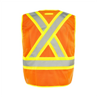 Universal 5 Pt. Tearaway Mesh Traffic Vest - Orange - Wasip