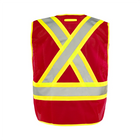 Universal 5 Pt. Tearaway Mesh Traffic Vest - Red - Wasip