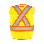Universal 5 Pt. Tearaway Mesh Traffic Vest - Yellow - Wasip