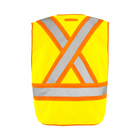 Universal 5 Pt. Tearaway Solid Traffic Vest - Yellow - Wasip