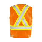 5 Pt. Tearaway Mesh Traffic Vest - Orange - Wasip