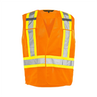 5 Pt. Tearaway Mesh Traffic Vest - Orange - Wasip