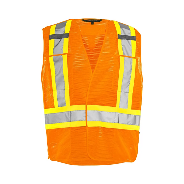 Wasip 5 Pt. Tearaway Mesh Traffic Vest - TV3