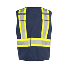 5 Pt. Tearaway Solid Traffic Vest - Navy - Wasip