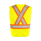 5 Pt. Tearaway Solid Traffic Vest - Yellow - Wasip