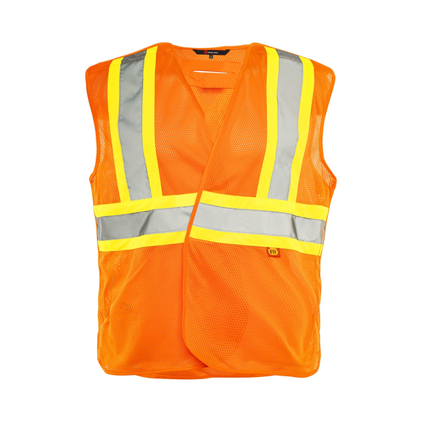Wasip 5 Pt. Tearaway Fire Retardant Traffic Vest