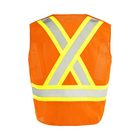 5 Pt. Tearaway Mesh Traffic Vest - Orange - Wasip