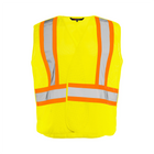 5 Pt. Tearaway Mesh Traffic Vest - Yellow - Wasip