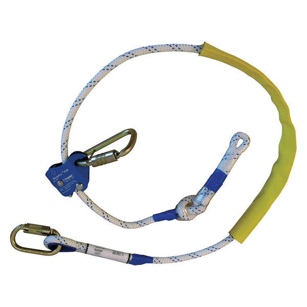 TRACTEL Work Positioning Lanyard, 6 ft Length, 310 lb Capacity
