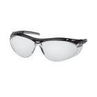Wasip Vortex Safety Glasses - Black/Silver Frame, Clear Lens - SKU W504500