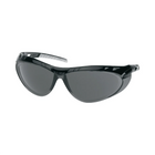 Wasip Vortex Safety Glasses - Black/Silver Frame, Grey Lens - SKU W504502
